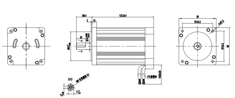 48V 400W Brushless DC motors